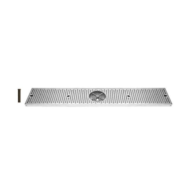 Ubc UBC DTU36SSR 36 in. x 8 in. x 3-4 in. Drip Tray with Rinser DTU36SSR